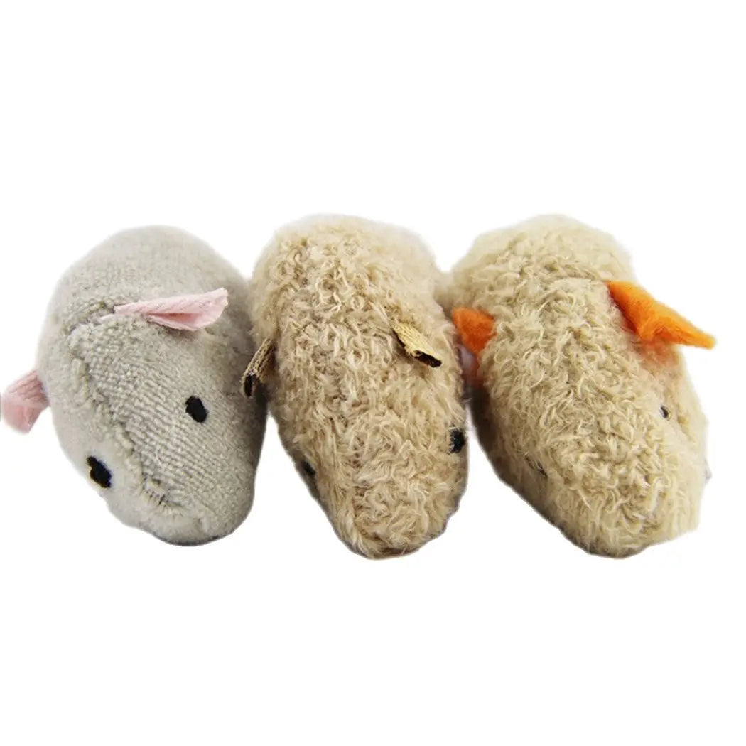 3pcs New Plush Simulation Mouse Cat Toy Bite Resistance Plush Mouse Cat Scratch Interactive Mouse Toy Palying Toy For Cat Kitten